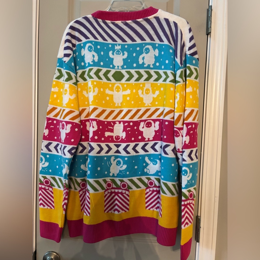 Fall Guys Numbskull Men's Colorful Crewneck Sweater NWOT - Picture 4 of 9